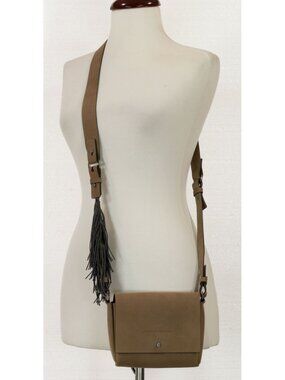 $3495 BRUNELLO CUCINELLI FLAP CROSSBODY BAG WITH MONILI FRINGE TASSEL